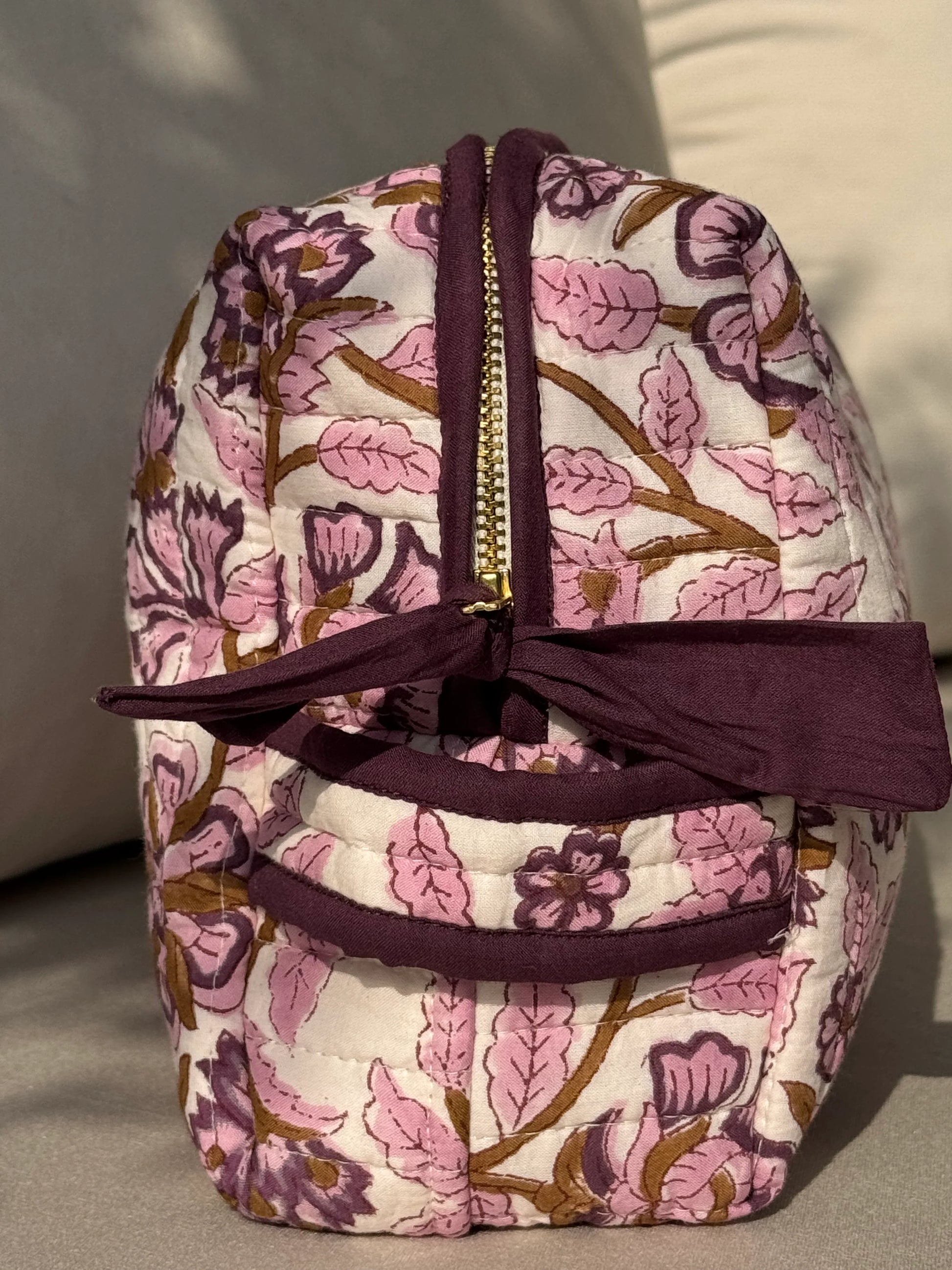 Grande trousse Carthage prune - Byzantine - Margothe