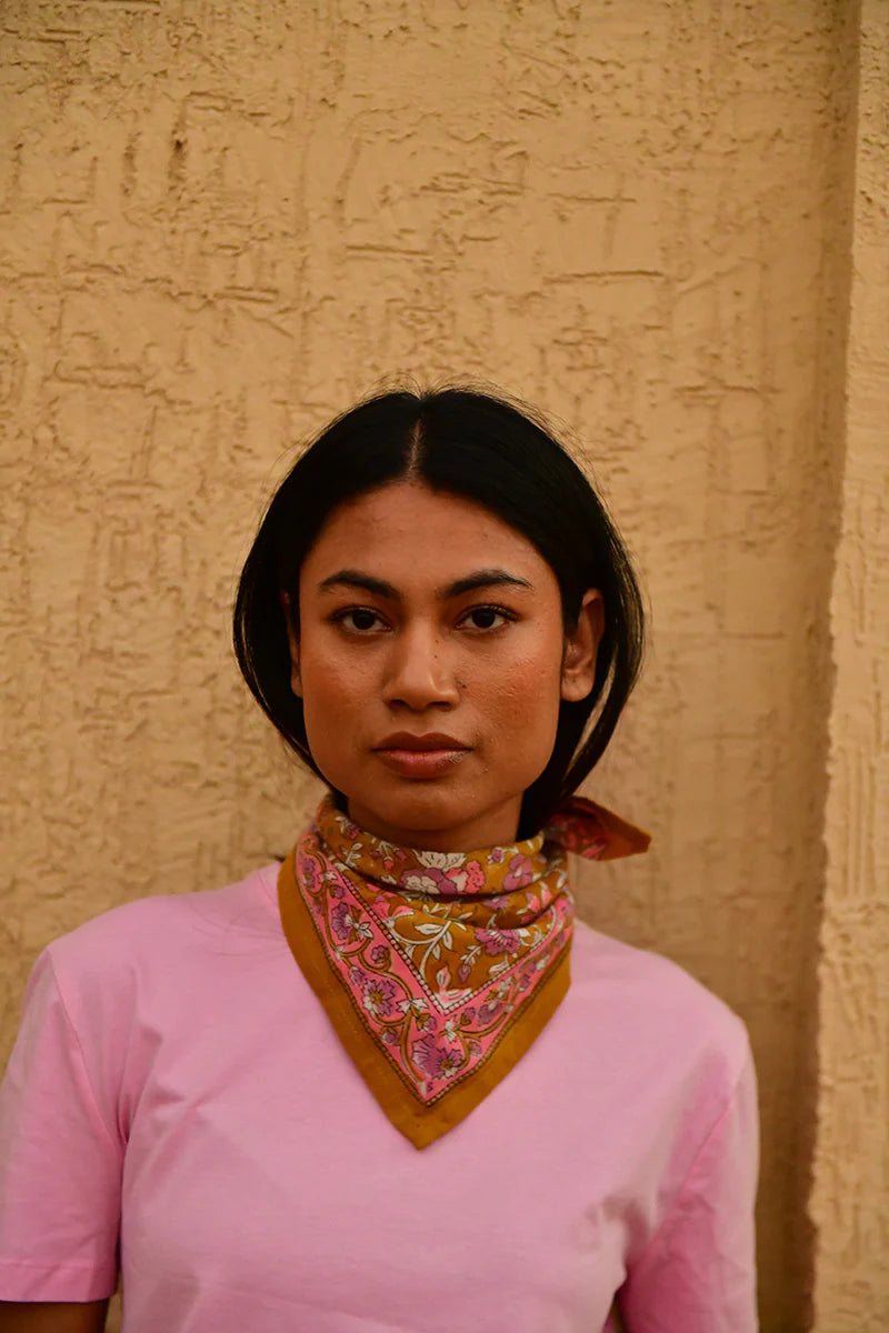 Petit foulard CALYPSO Caramel - Byzantine