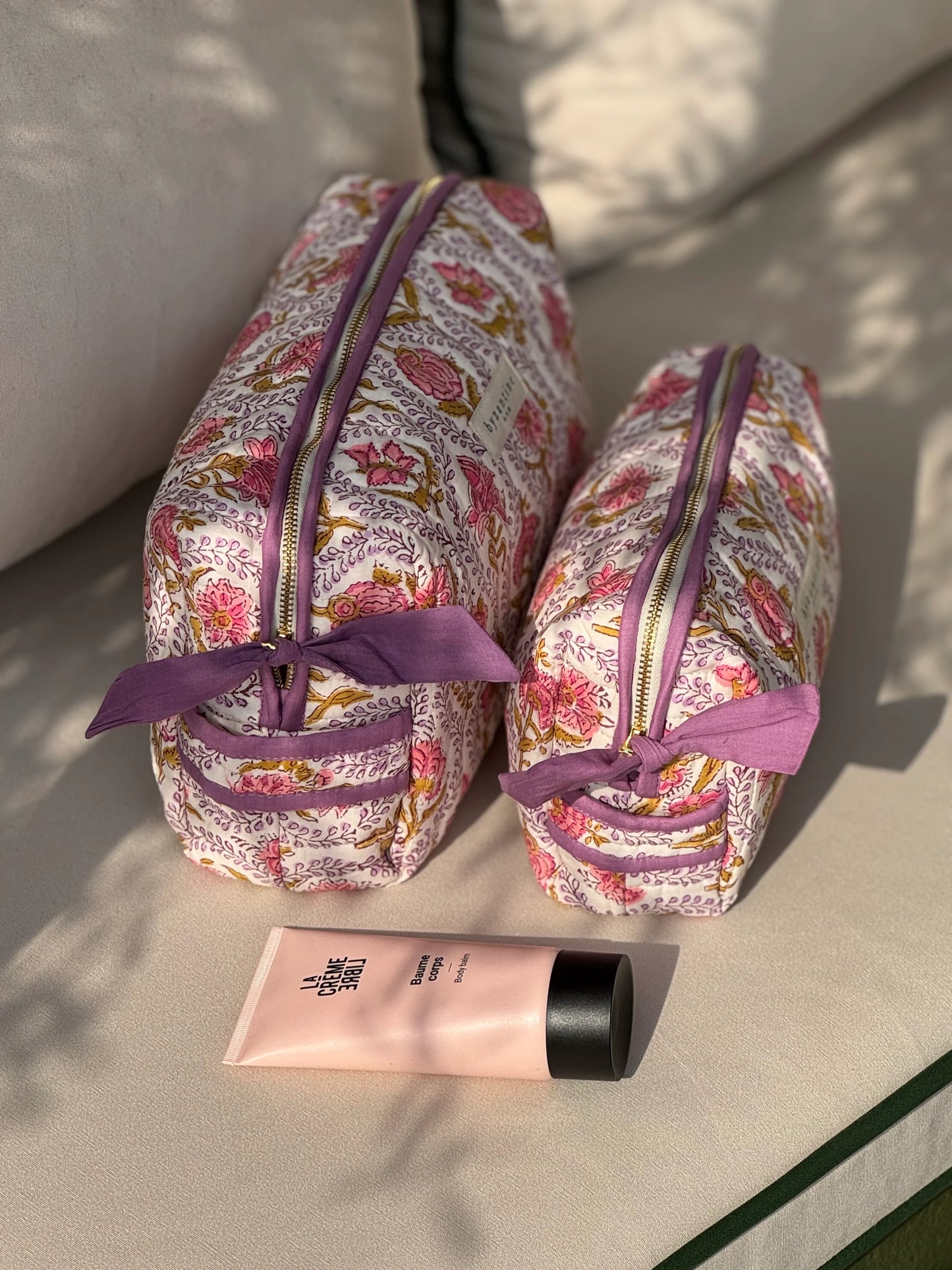 Grande trousse Ephèse rose - Byzantine - Margothe