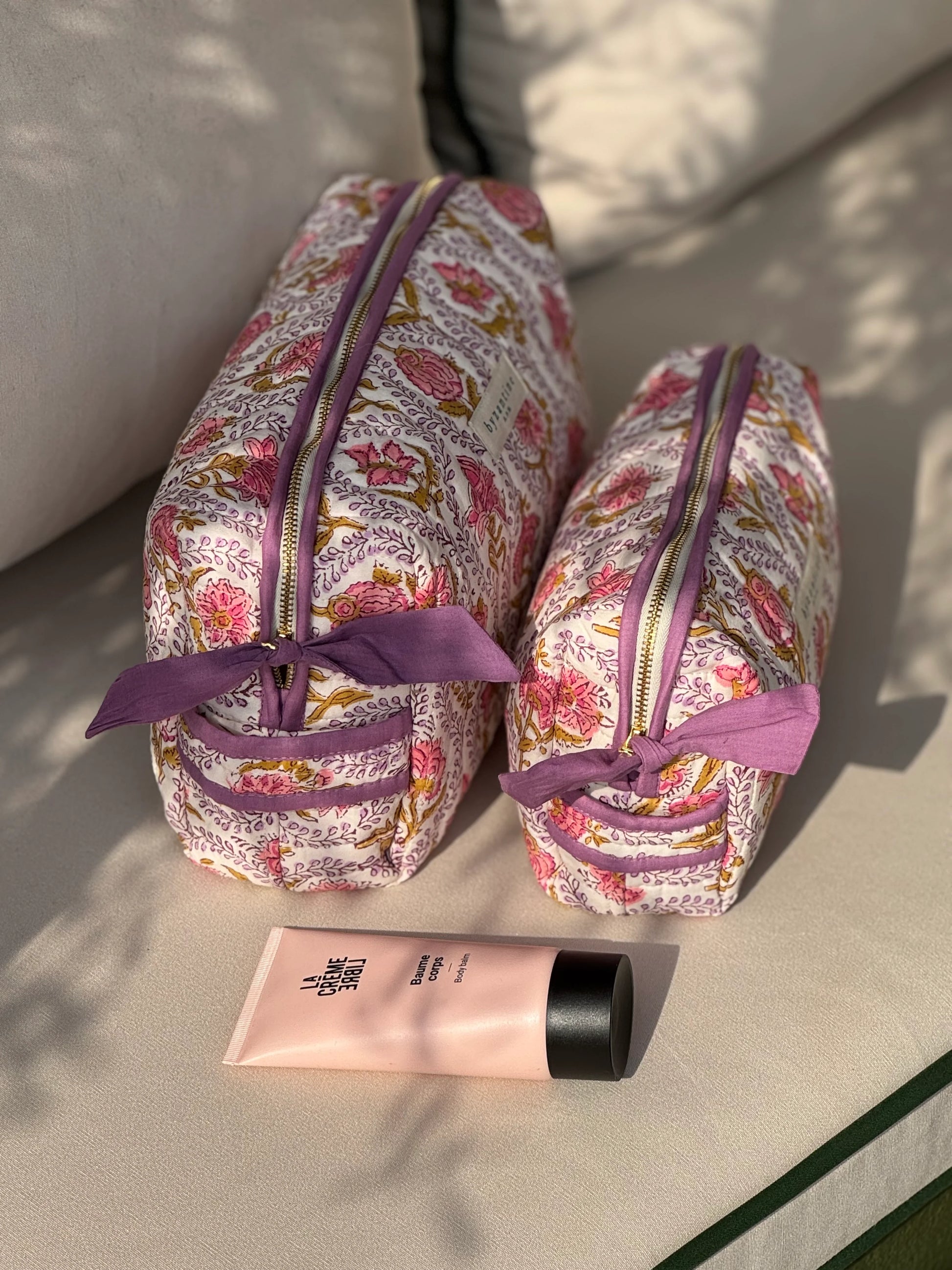 Grande trousse Ephèse rose - Byzantine - Margothe