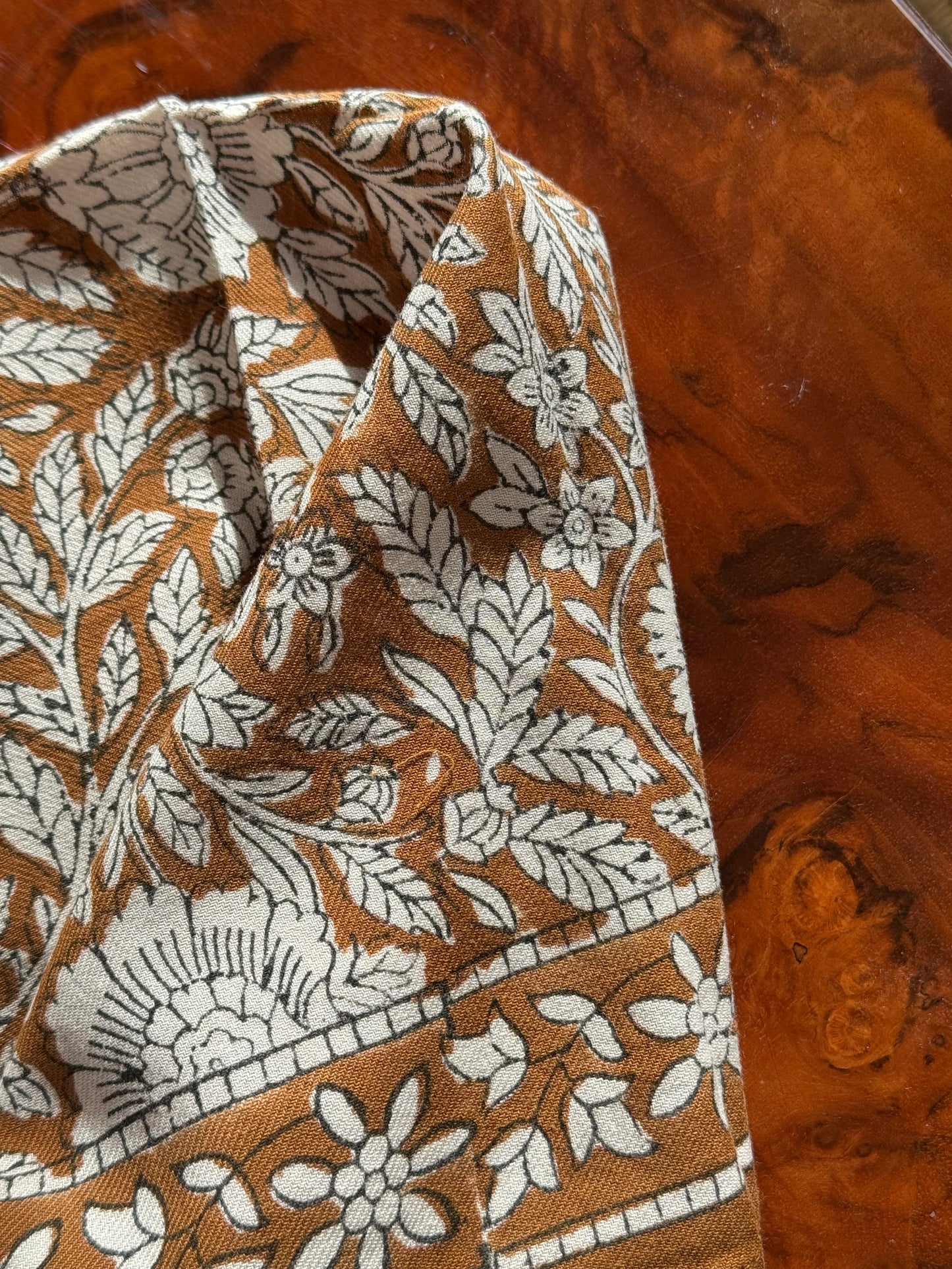 Petit foulard ANTIOCHE Havane - Byzantine - Margothe