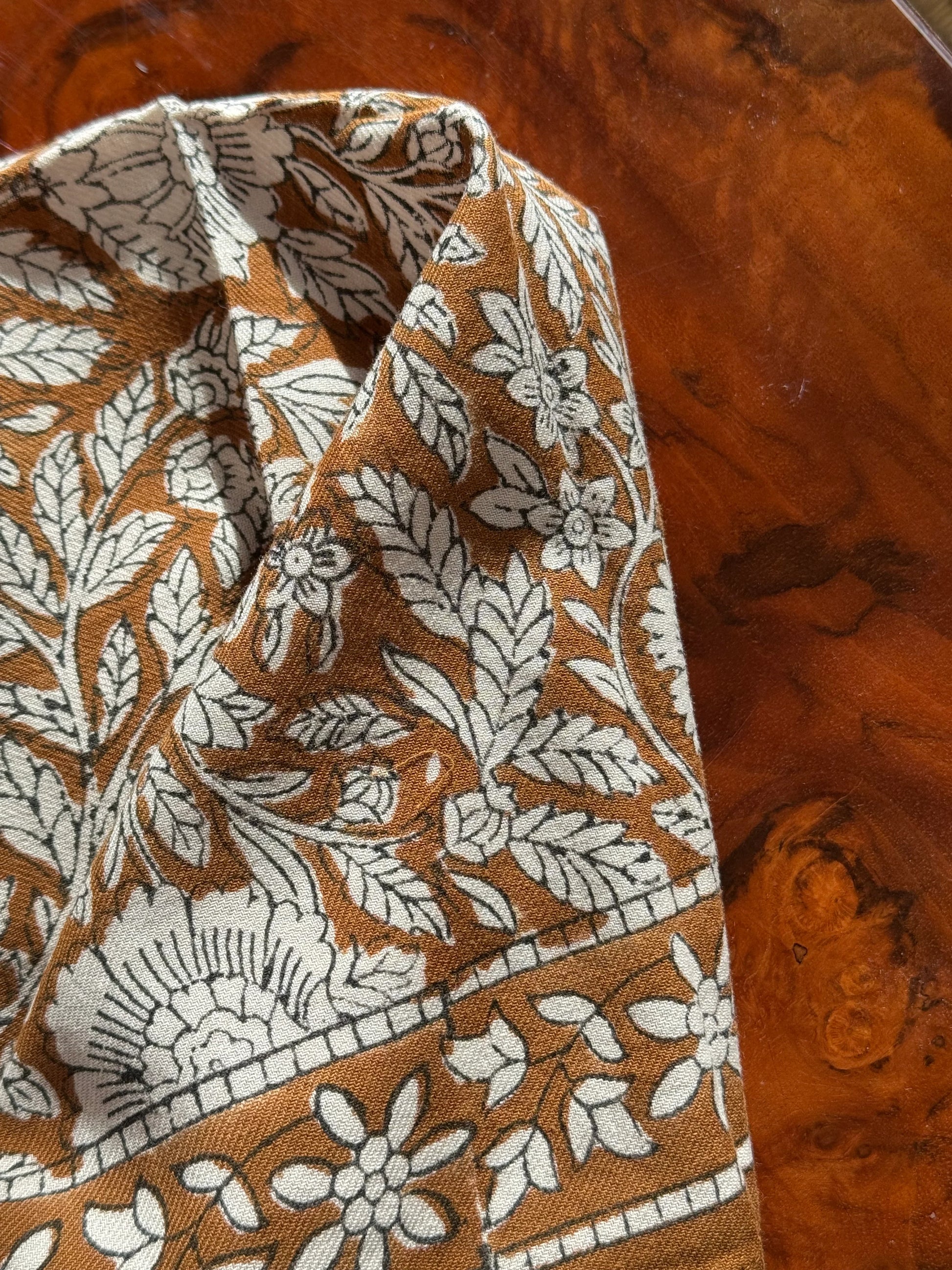 Petit foulard ANTIOCHE Havane - Byzantine - Margothe