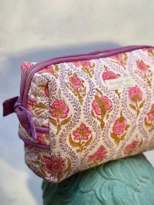 Grande trousse Ephèse rose - Byzantine - Margothe