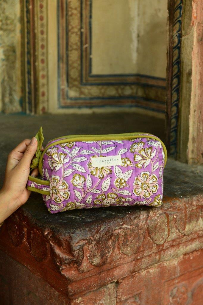 Petite trousse de toilette - Carthage Lilas - Margothe