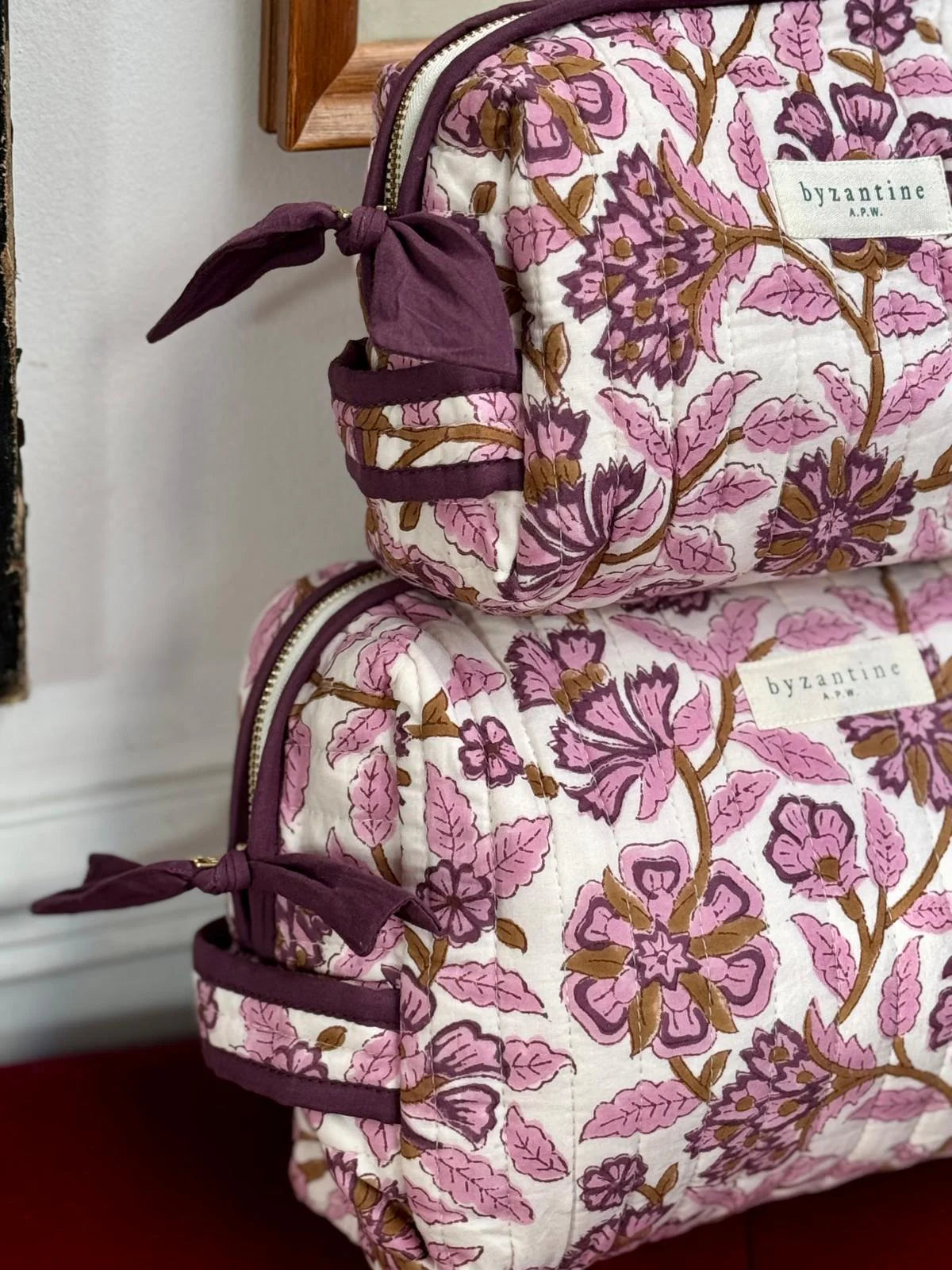 Grande trousse Carthage prune - Byzantine - Margothe