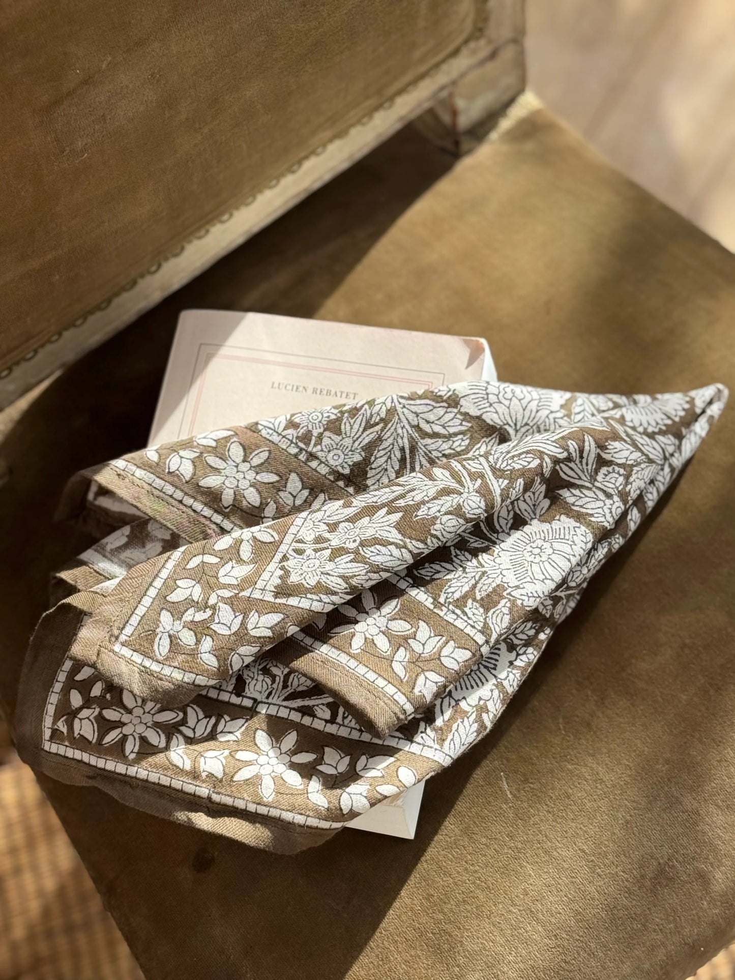 Petit foulard ANTIOCHE Kaki - Byzantine - Margothe