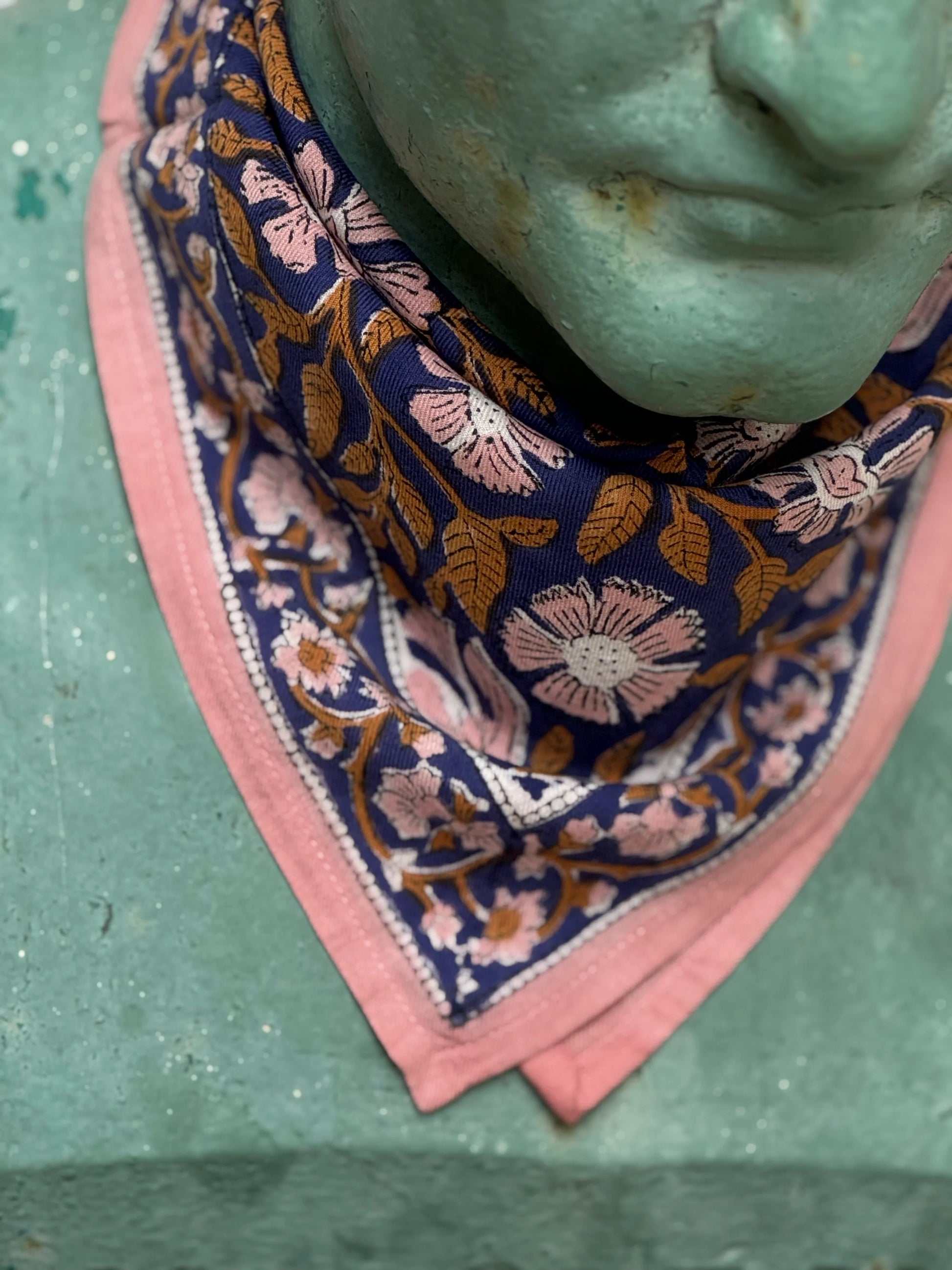 Petit foulard N°115 Cobalt - Byzantine - Margothe