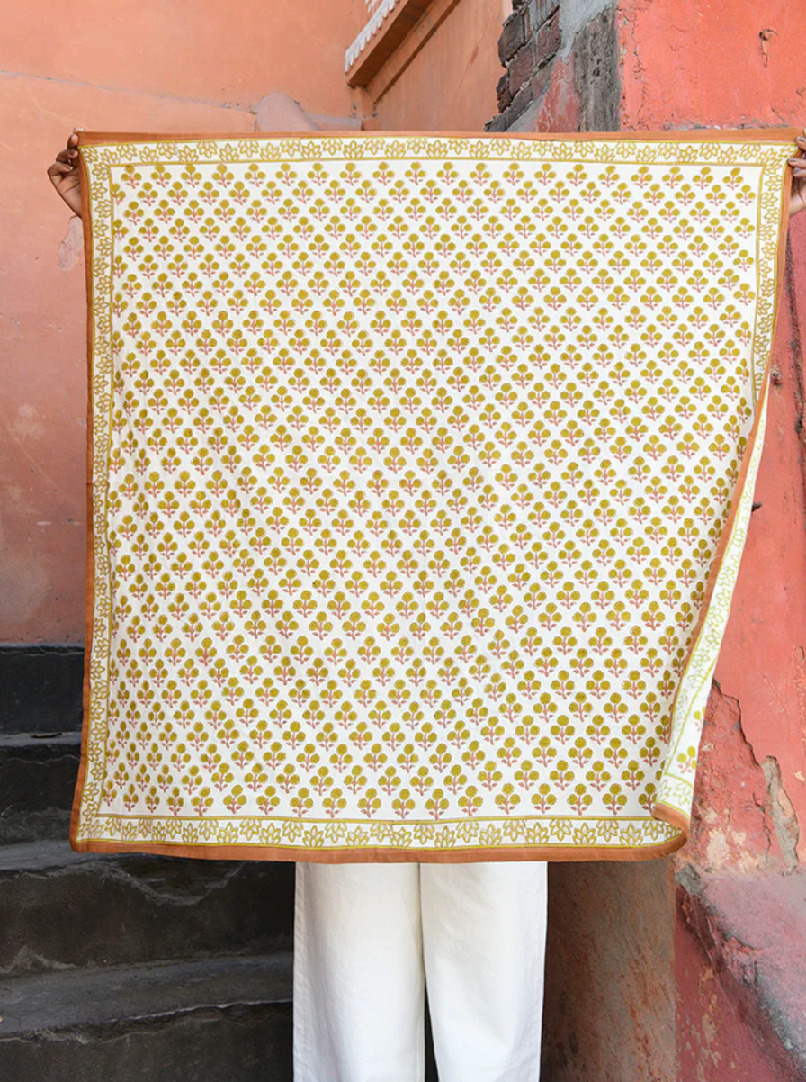 Foulard Ninive Moutarde Byzantine - Margothe