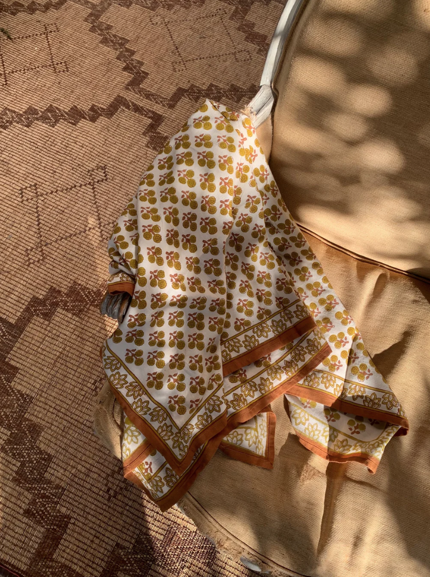 Foulard Ninive Moutarde Byzantine - Margothe