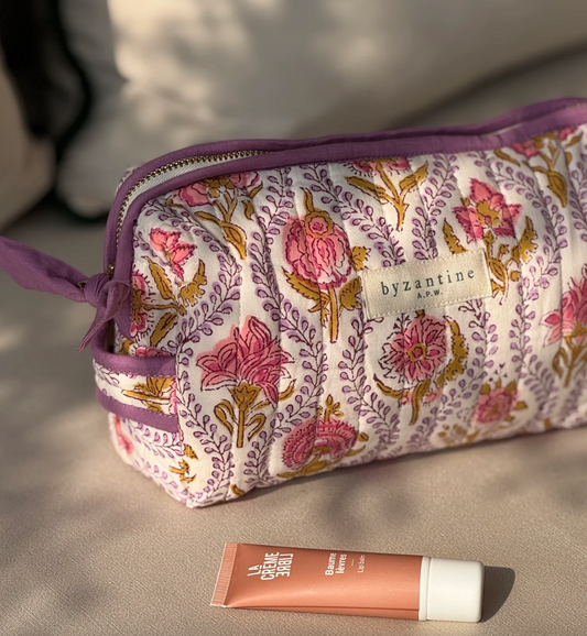 Petite trousse Ephèse rose - Byzantine - Margothe