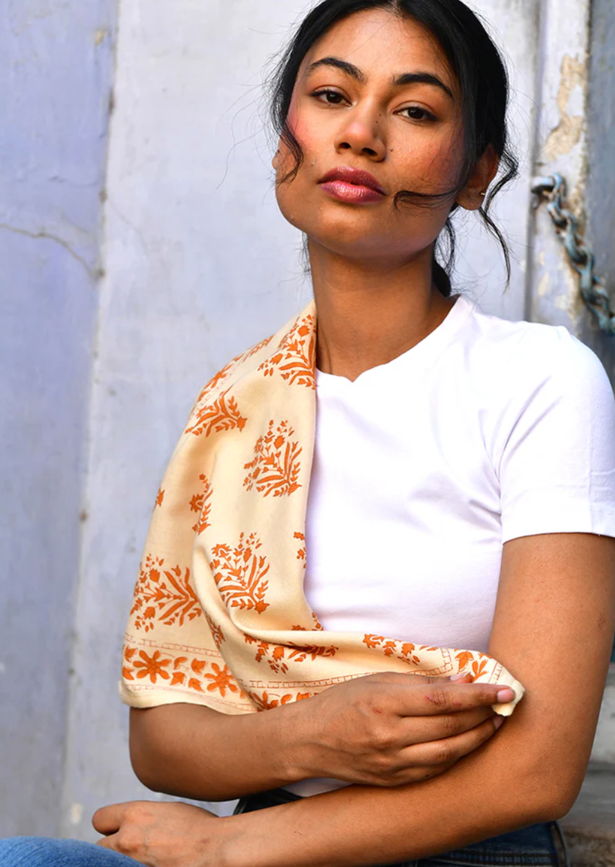 Petit Foulard Galatie Dune - Byzantine - Margothe