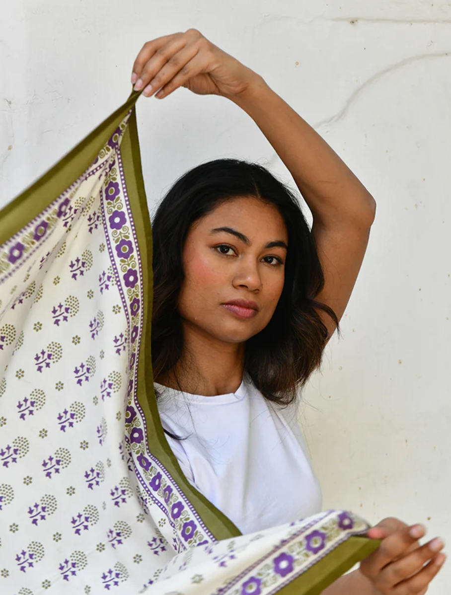 Foulard Anastase Ecru - Byzantine - Margothe