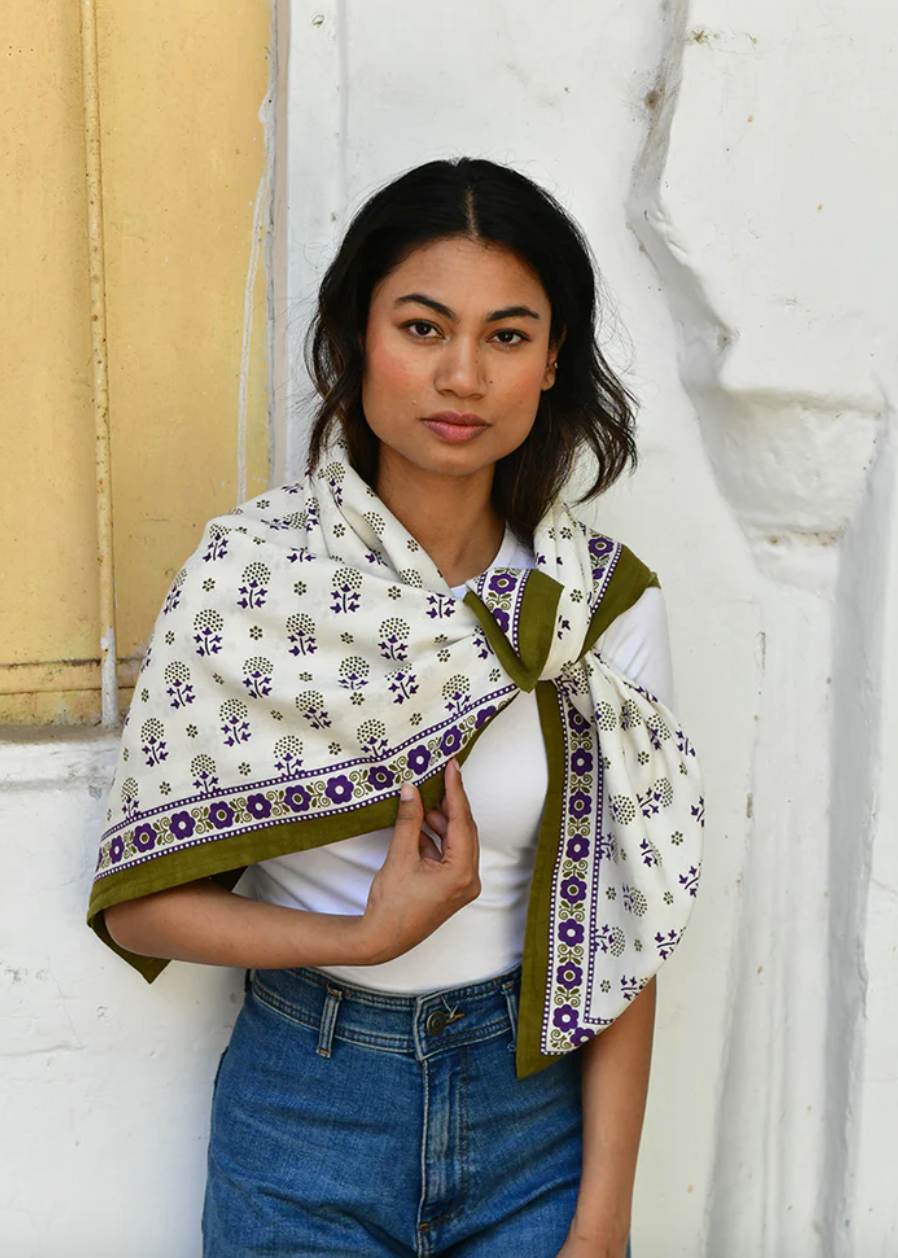 Foulard Anastase Ecru - Byzantine - Margothe