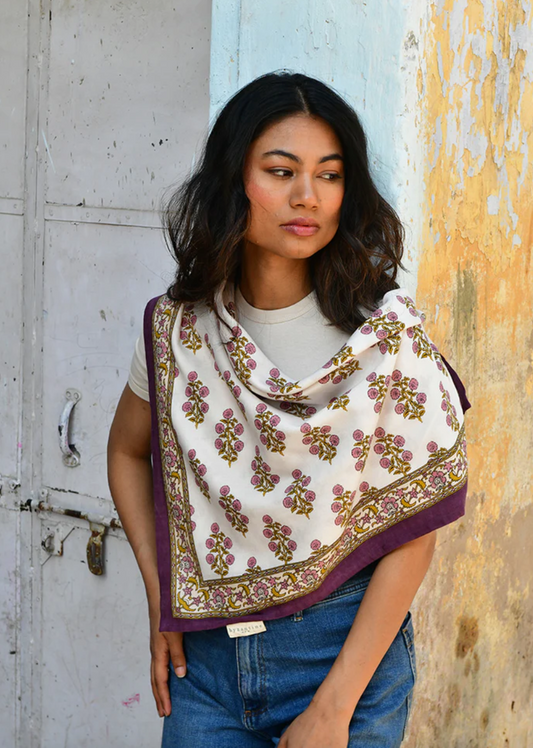 Foulard Antigone jour - Byzantine - Margothe
