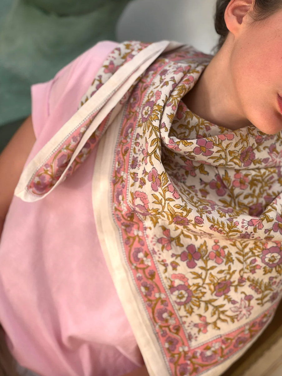 Foulard Calypso ecru - Byzantine - Margothe