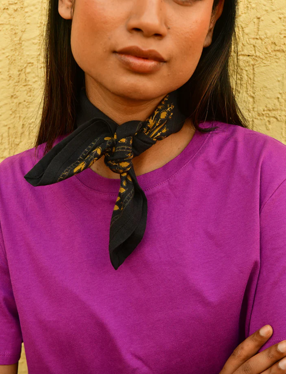 Petit foulard Galatie nuit - Byzantine