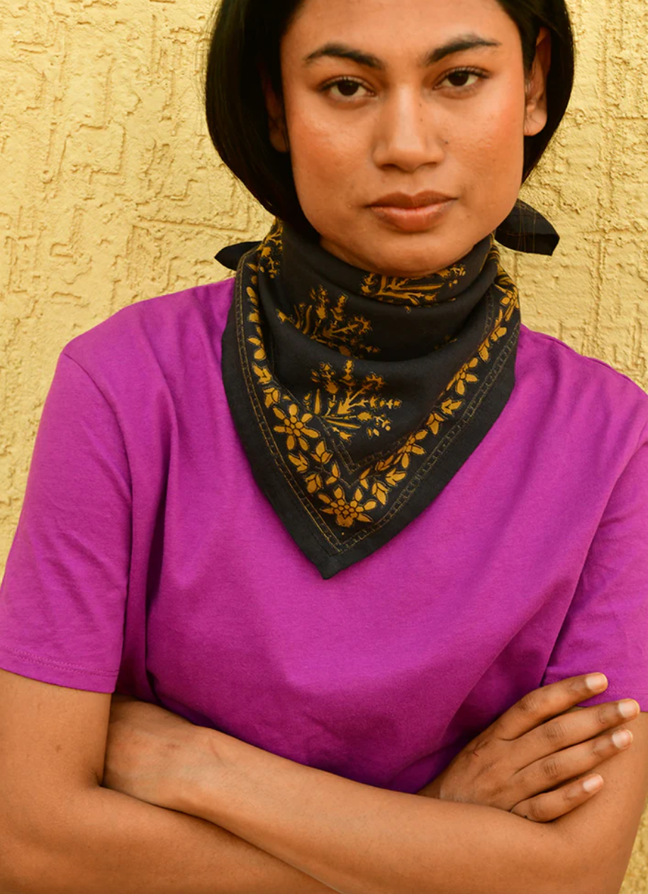 Petit foulard Galatie nuit - Byzantine