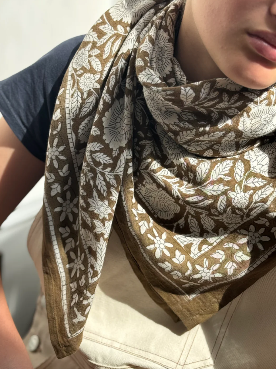 Foulard ANTIOCHE Kaki - Byzantine