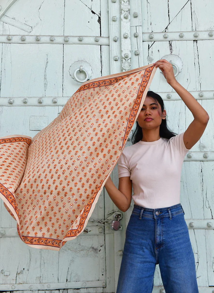 Grand foulard NIKA Beige