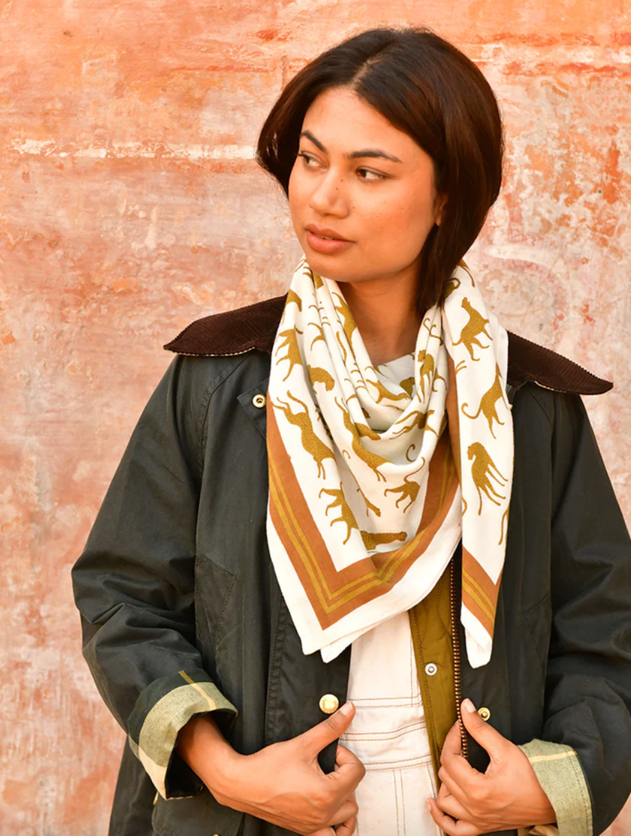 Foulard Fauve Noisette Byzantine