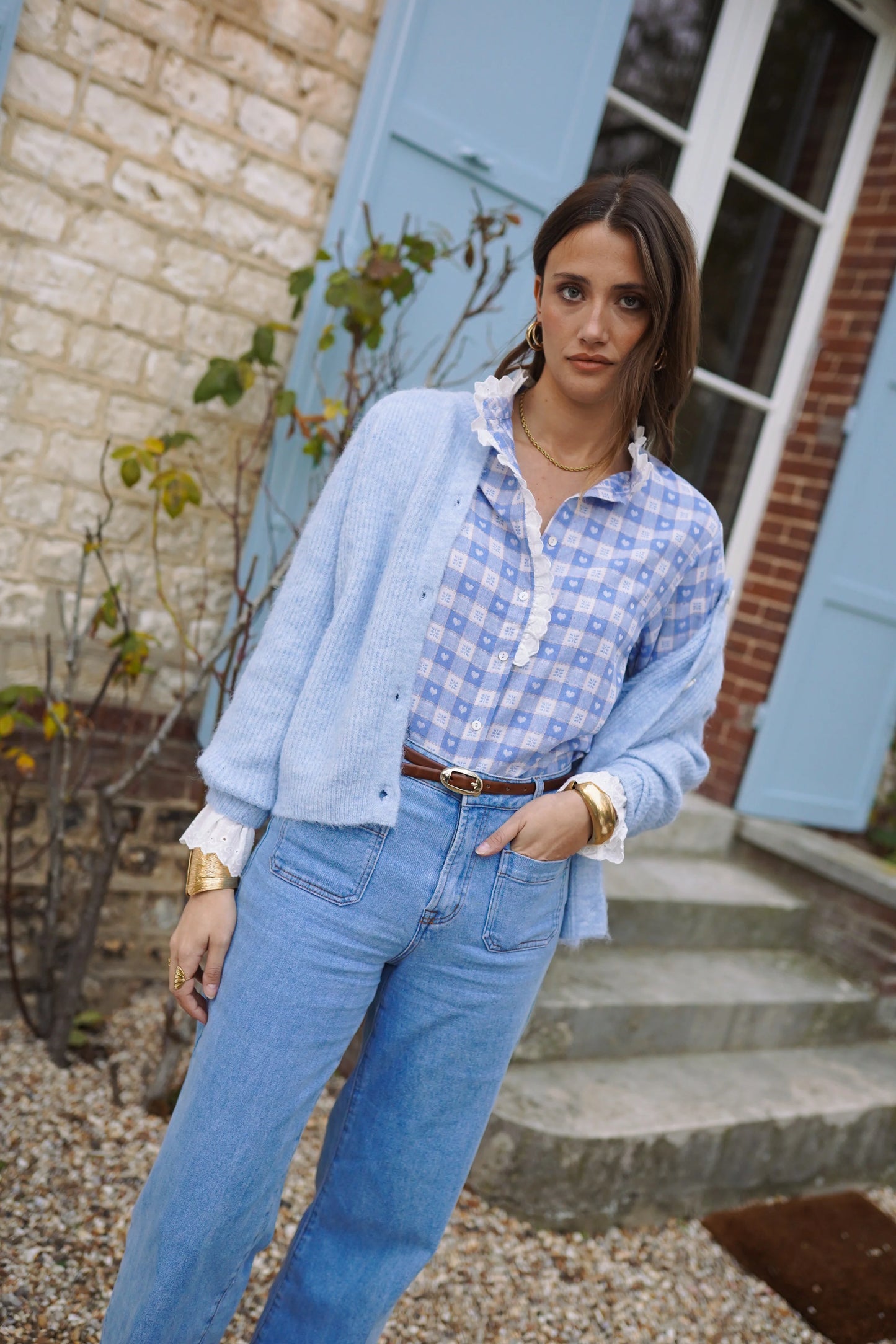 Gilet Nayra bleu - Margothe