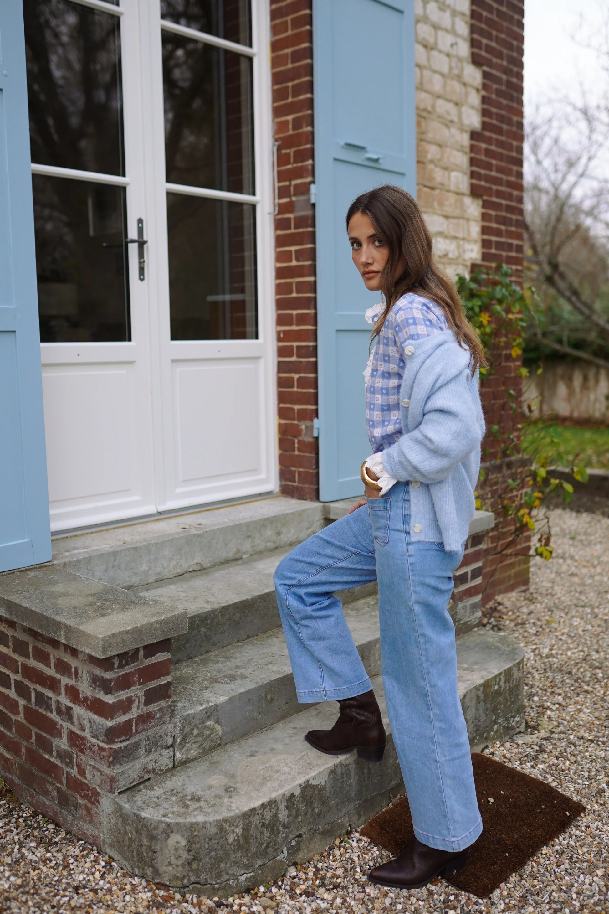 Gilet Nayra bleu - Margothe