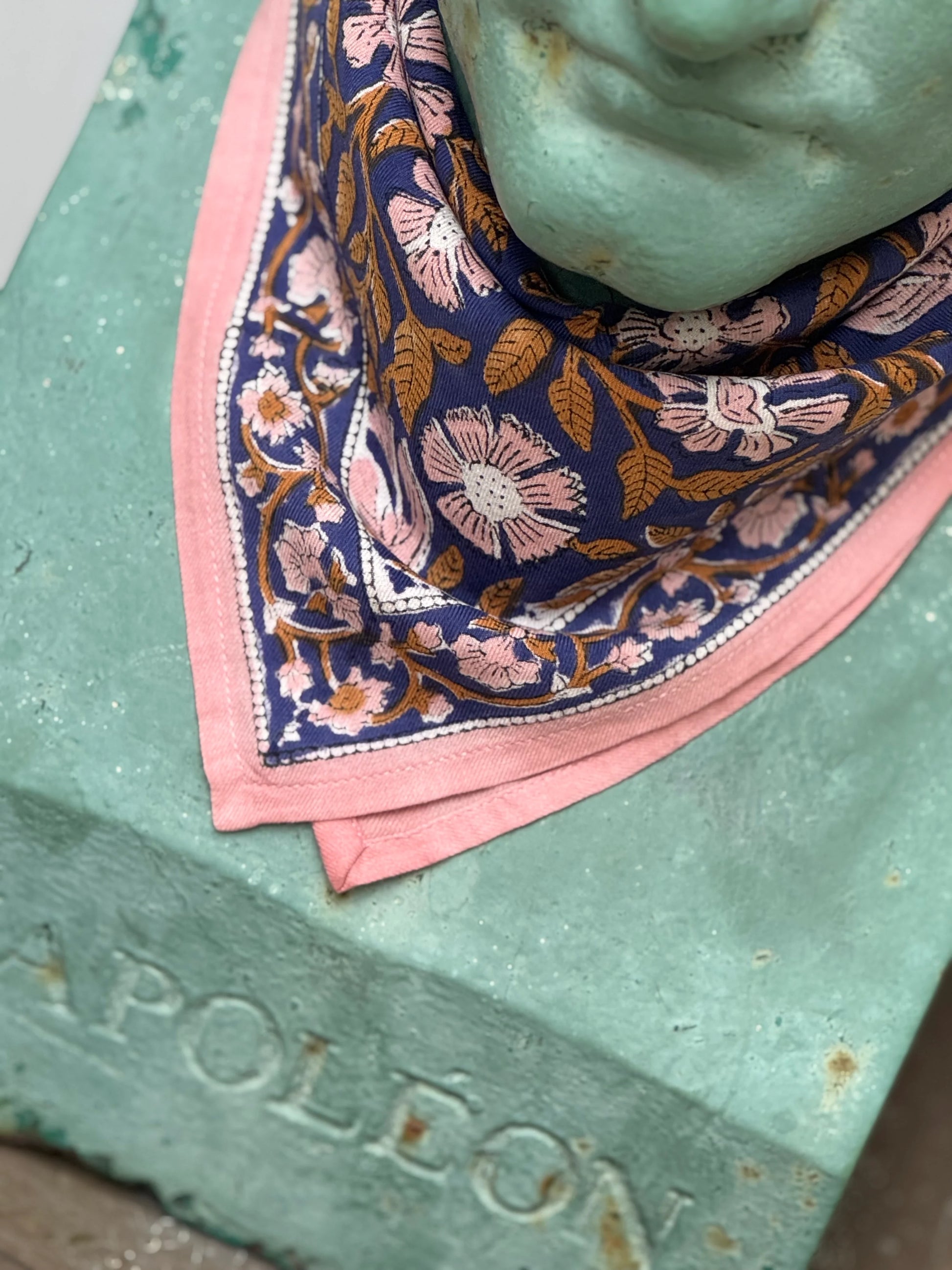 Petit foulard N°115 Cobalt - Byzantine - Margothe