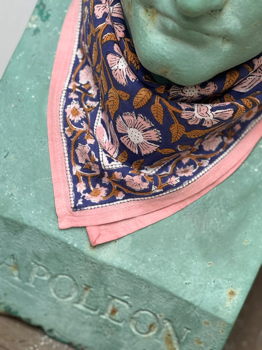 Petit foulard N°115 Cobalt - Byzantine - Margothe