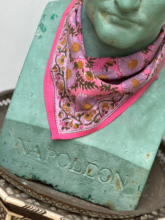 Petit foulard Ravenne Rose