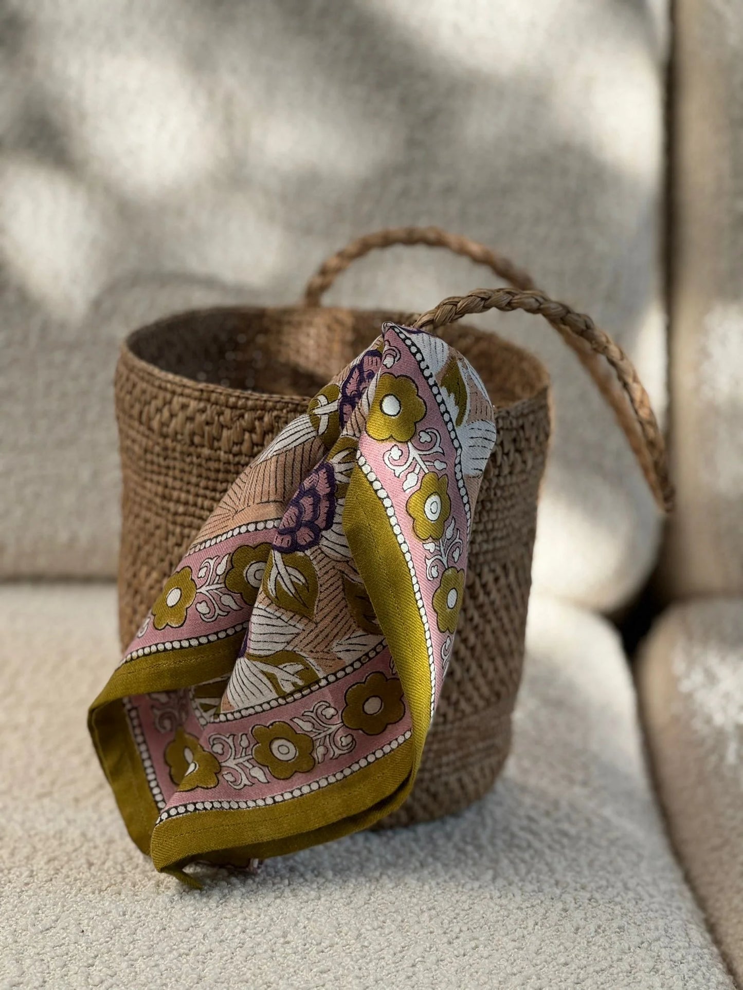 Petit foulard PÉNÉLOPE Myrtille - Byzantine