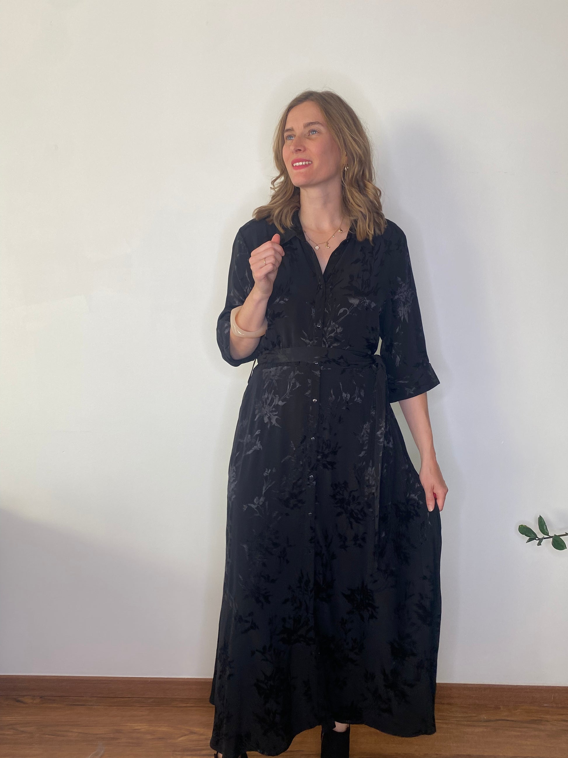 Robe Juna longue noire - Margothe
