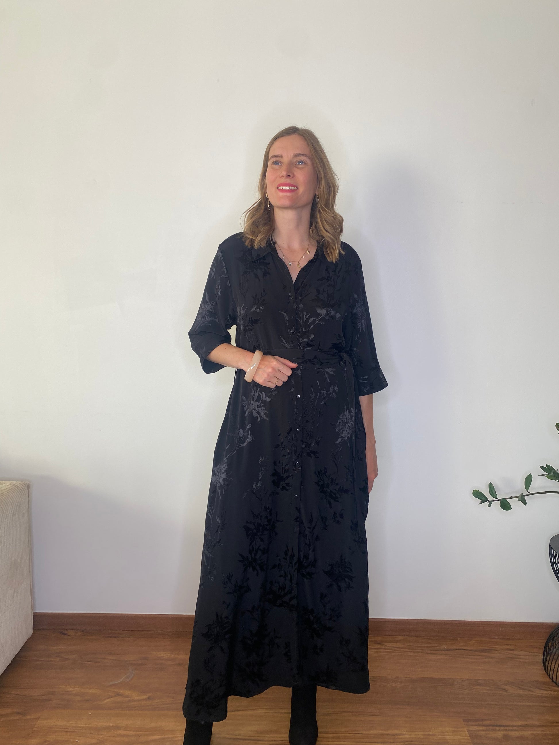 Robe Juna longue noire - Margothe