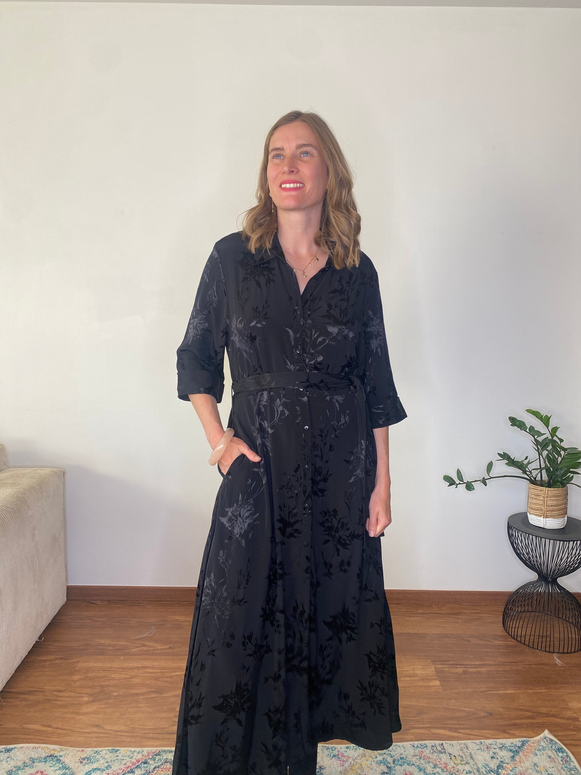 Robe Juna longue noire - Margothe