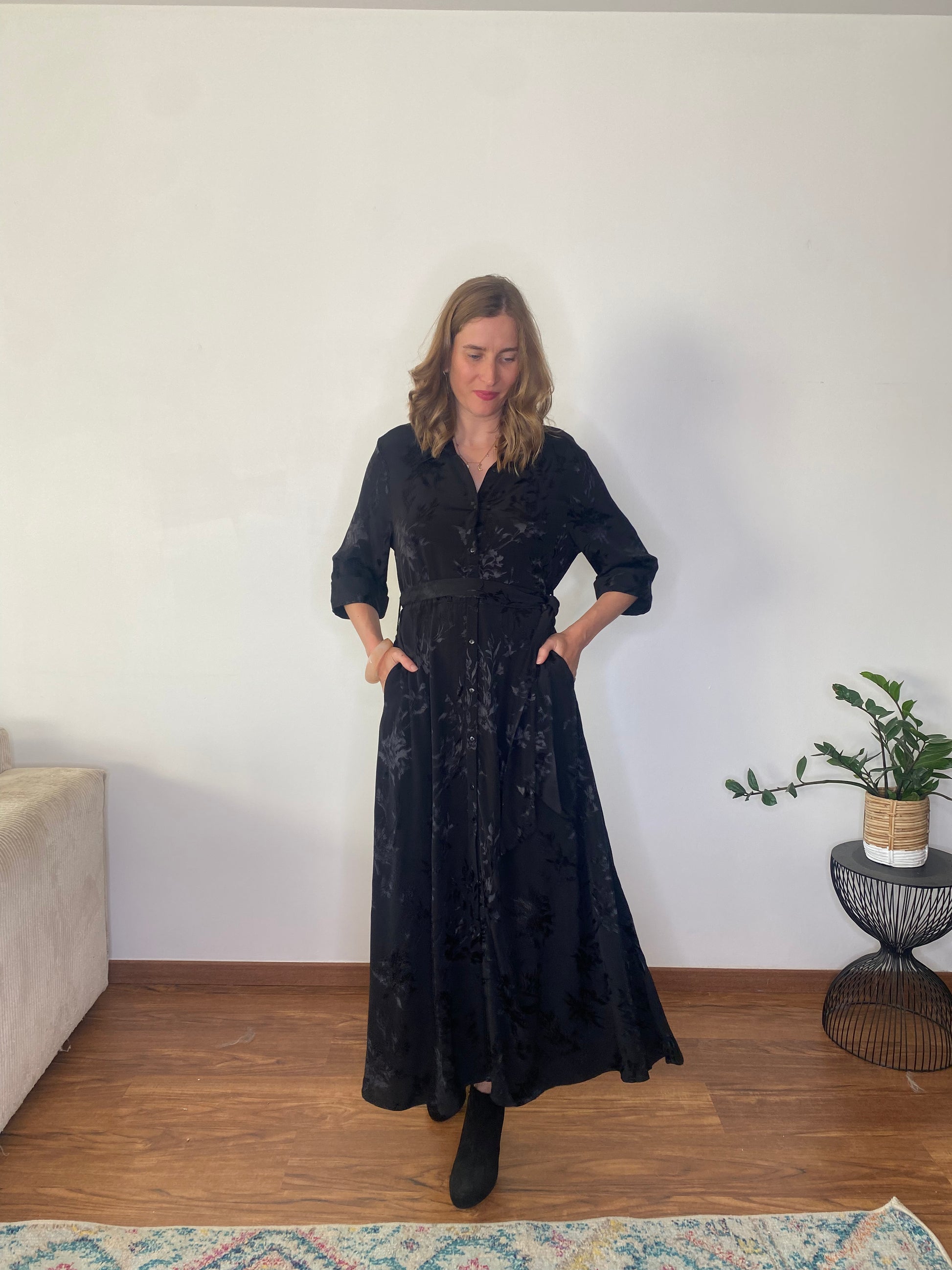 Robe Juna longue noire - Margothe
