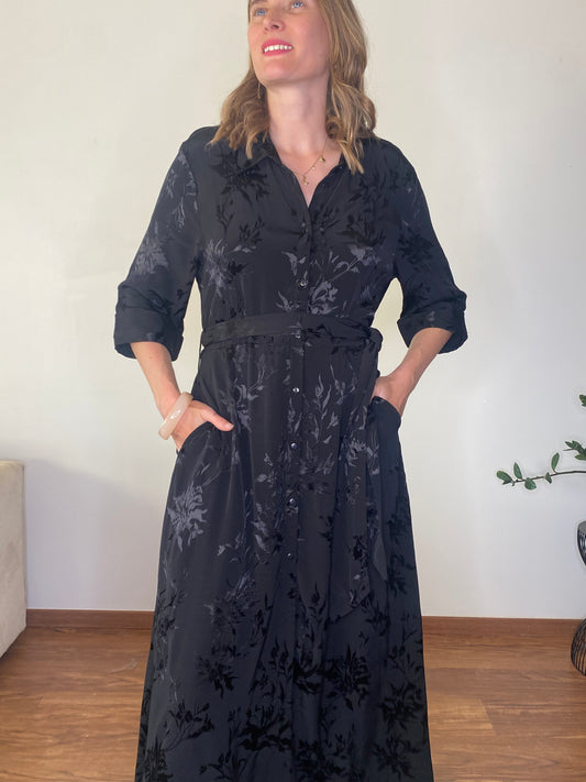 Robe Juna longue noire - Margothe
