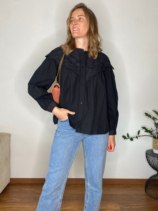 Blouse Albertine noire - Margothe