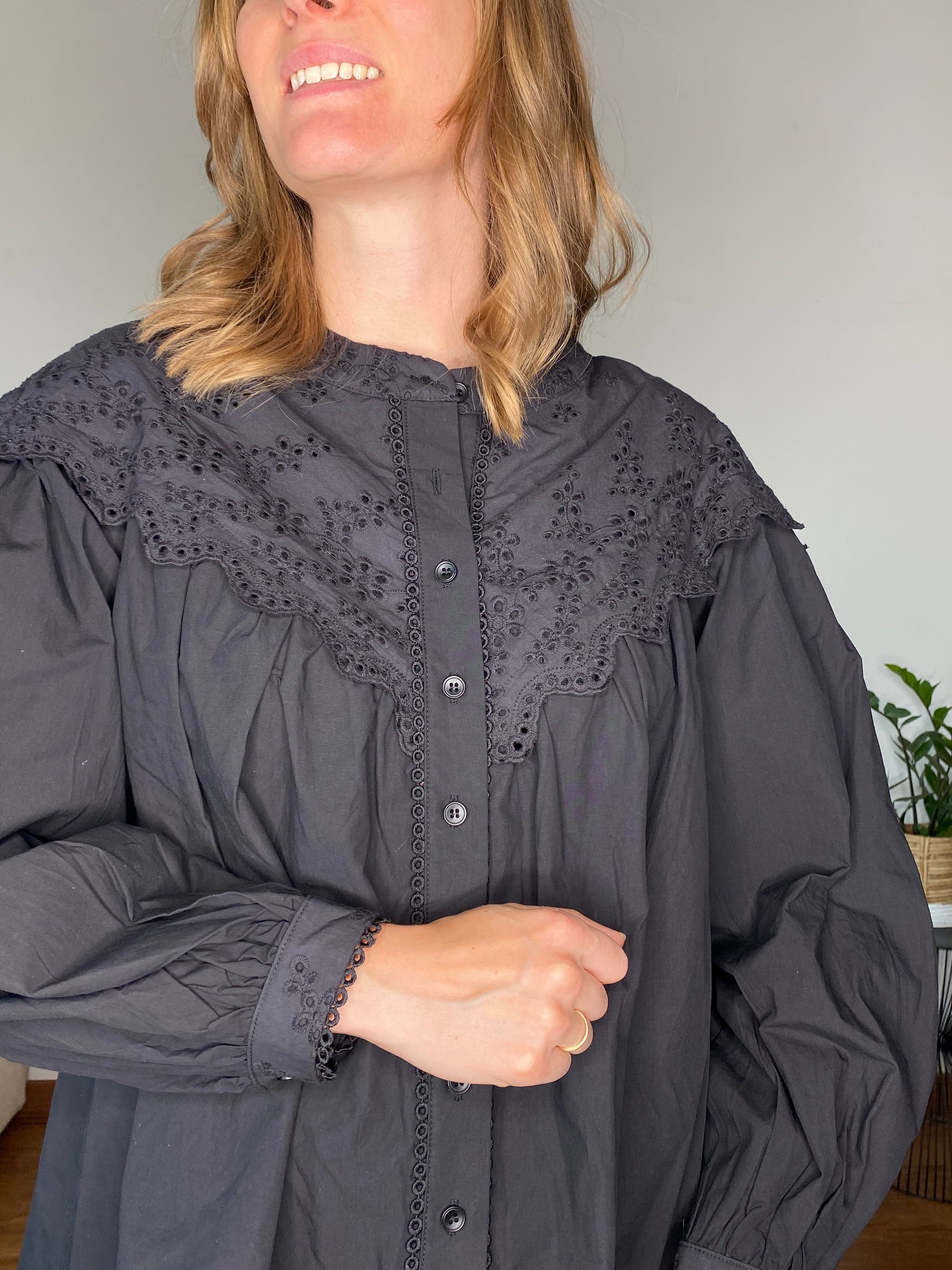 Blouse Albertine noire - Margothe
