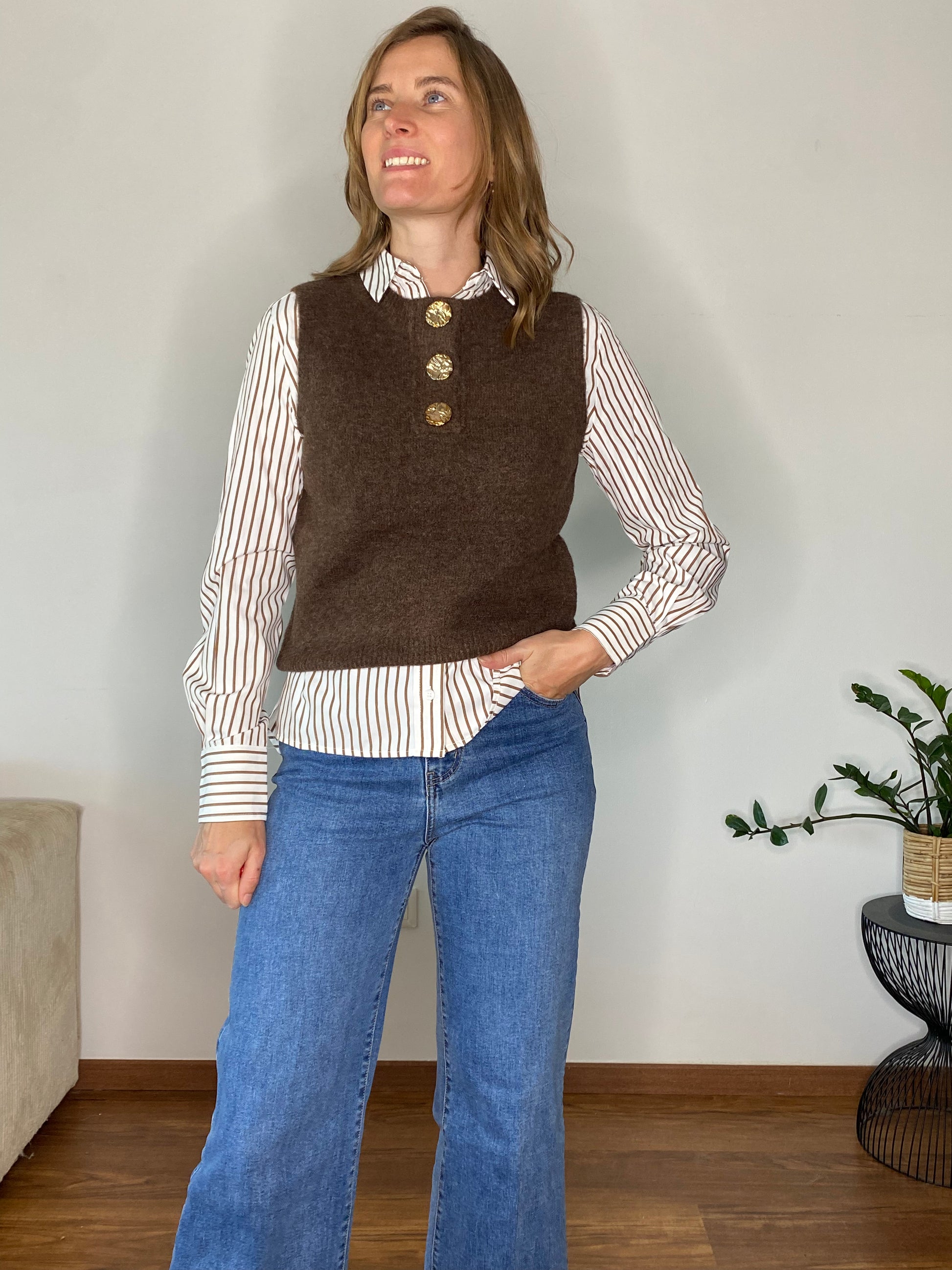 Pull Auguste chocolat - Margothe