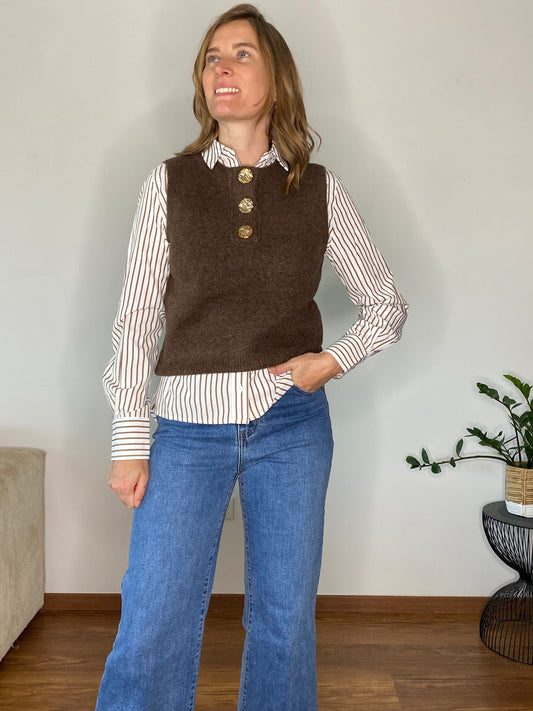 Pull Auguste chocolat - Margothe