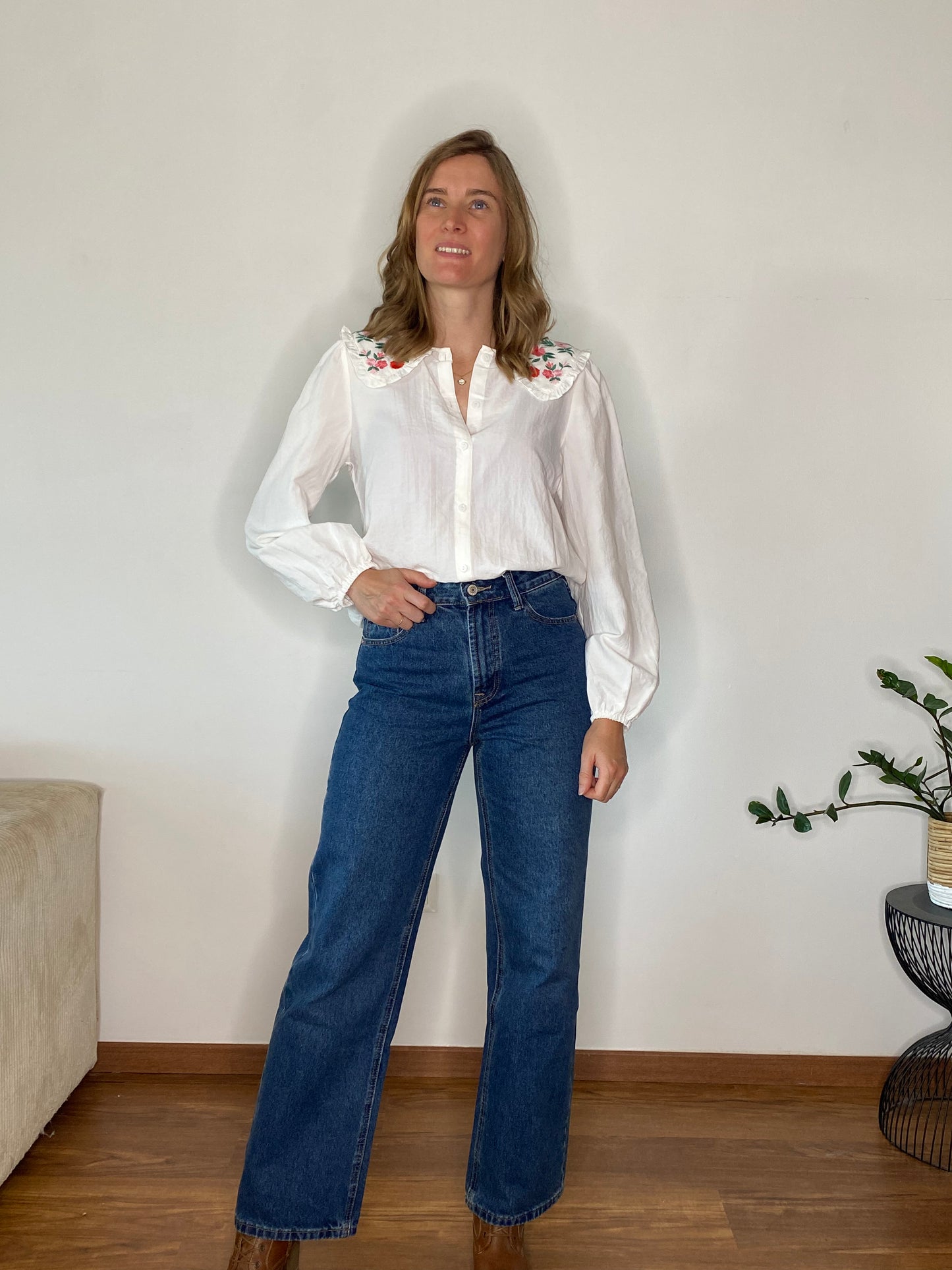 Chemise Chery blanche à col