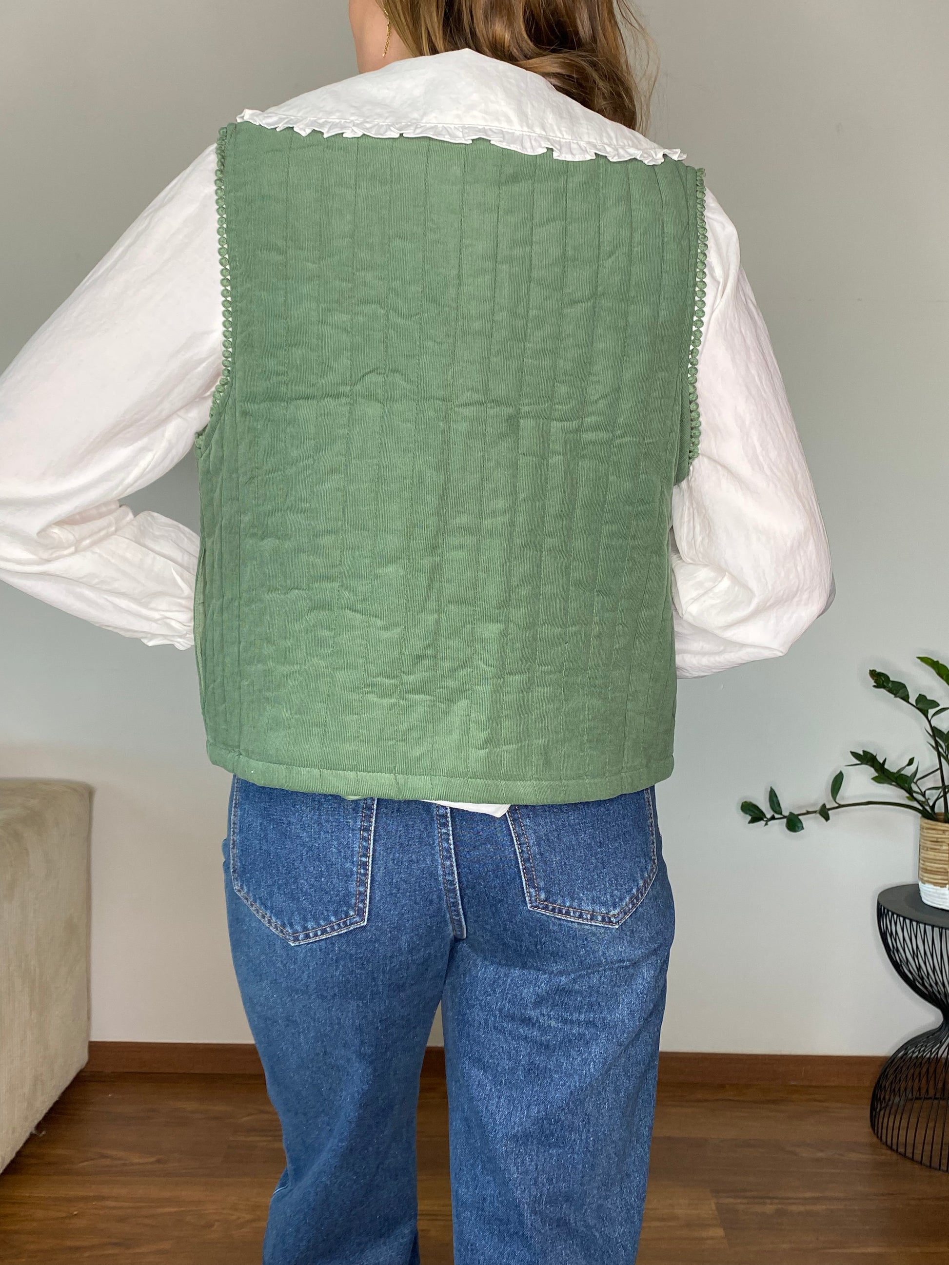 Gilet sans manches Gabriela vert - Margothe