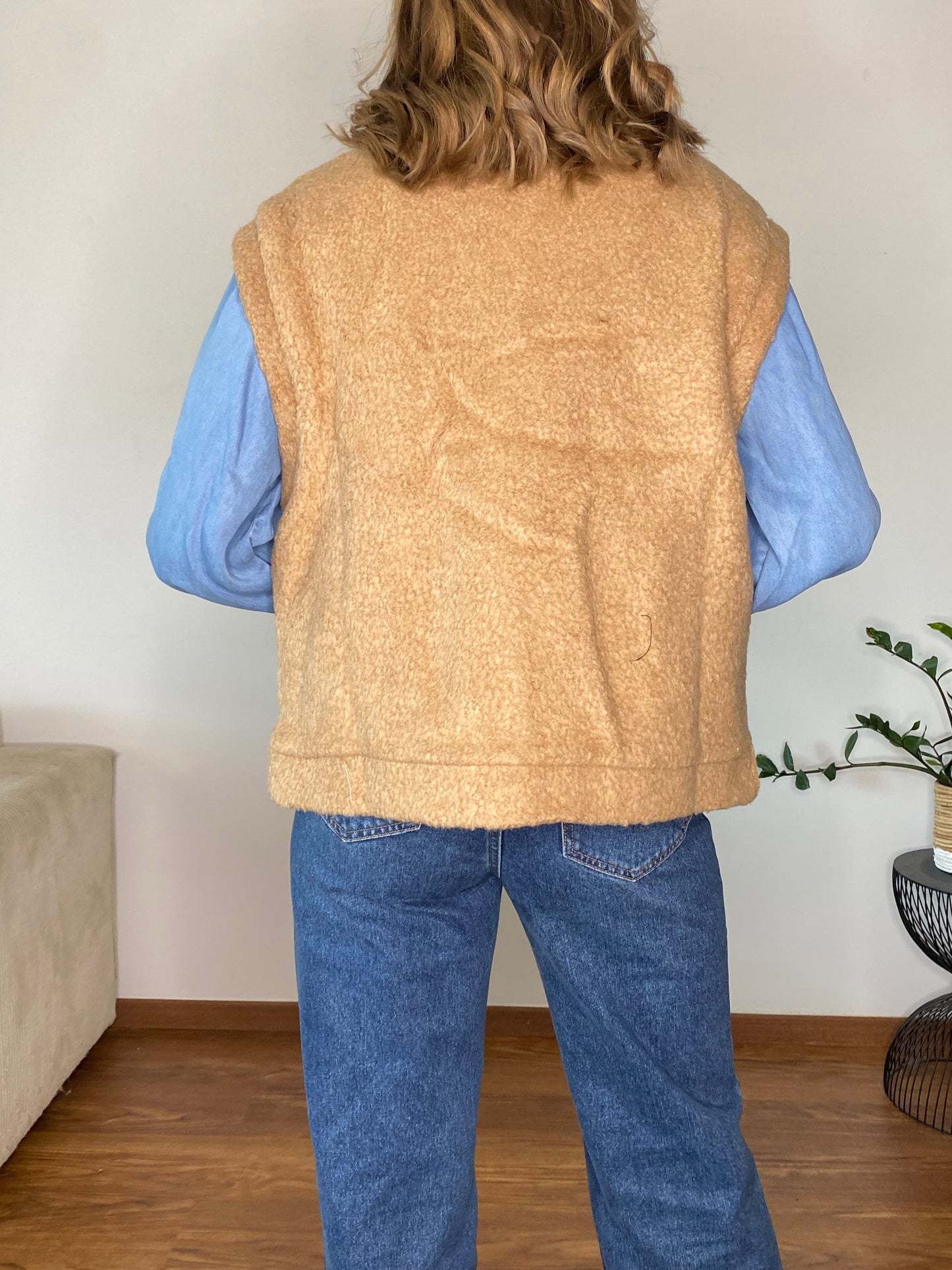 Gilet Gandalf moumoute camel - Margothe