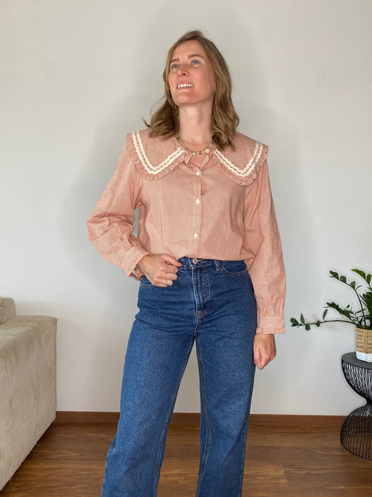 Blouse Isla grand col