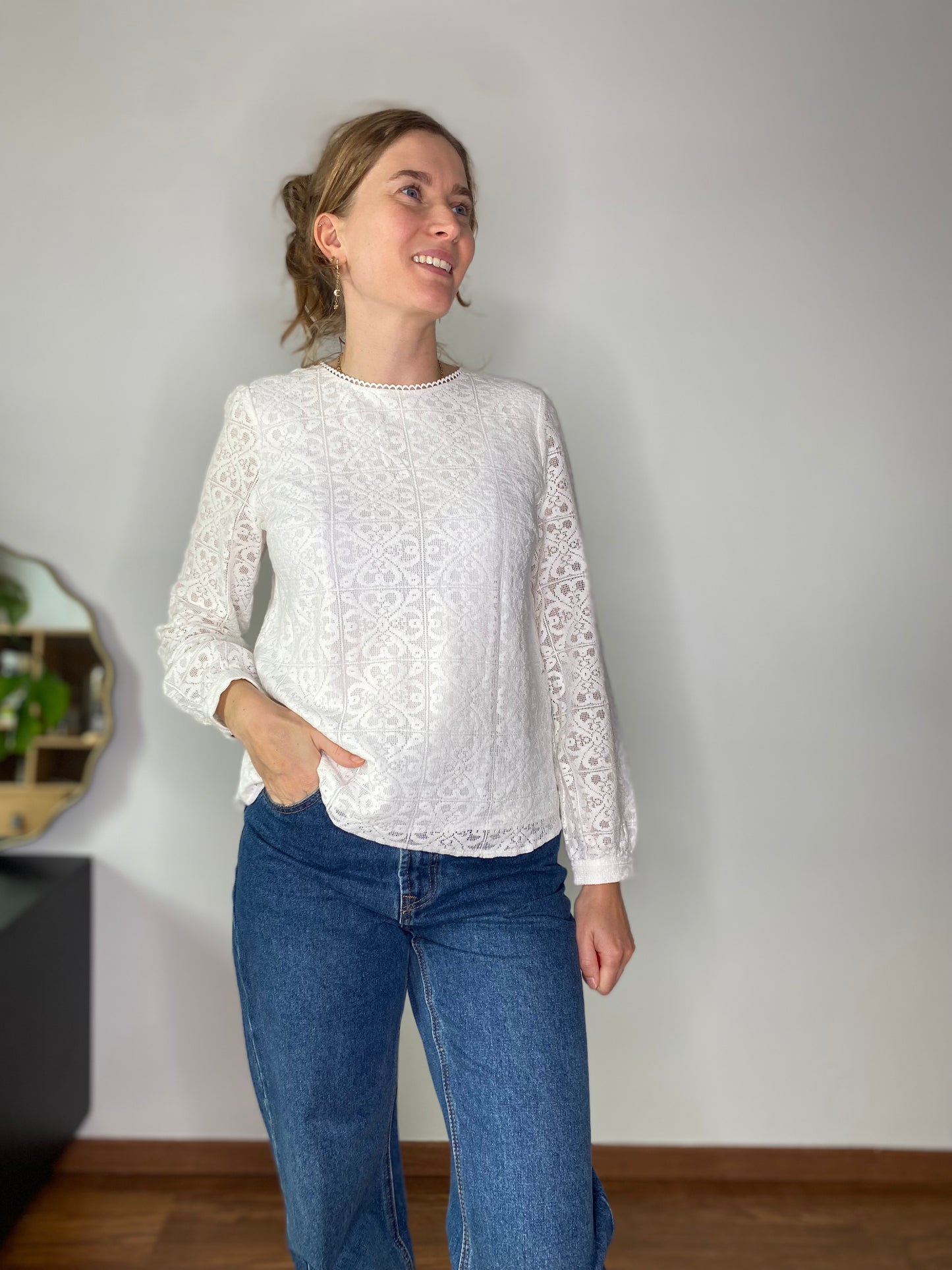 Blouse Brittany blanche