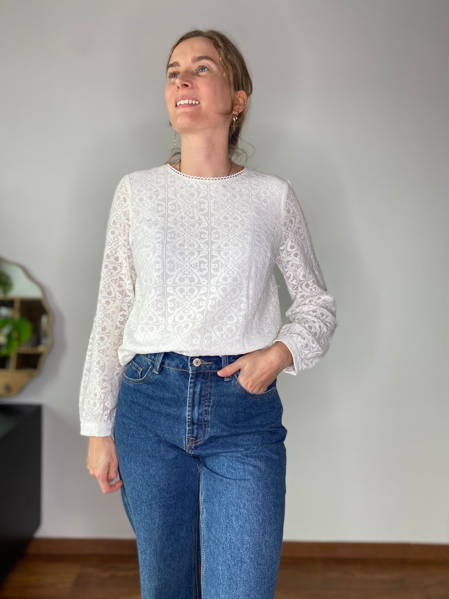 Blouse Brittany blanche