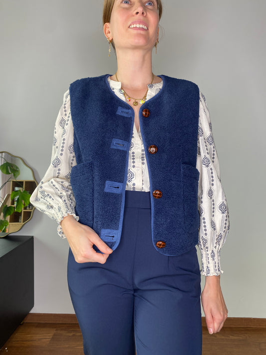 Veste Evie bleu marine réversible