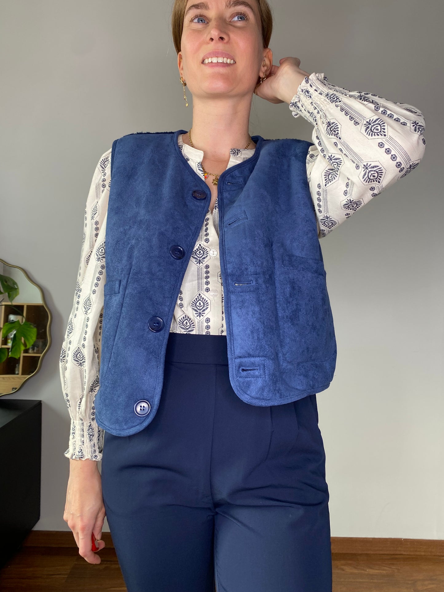 Veste Evie bleu marine réversible