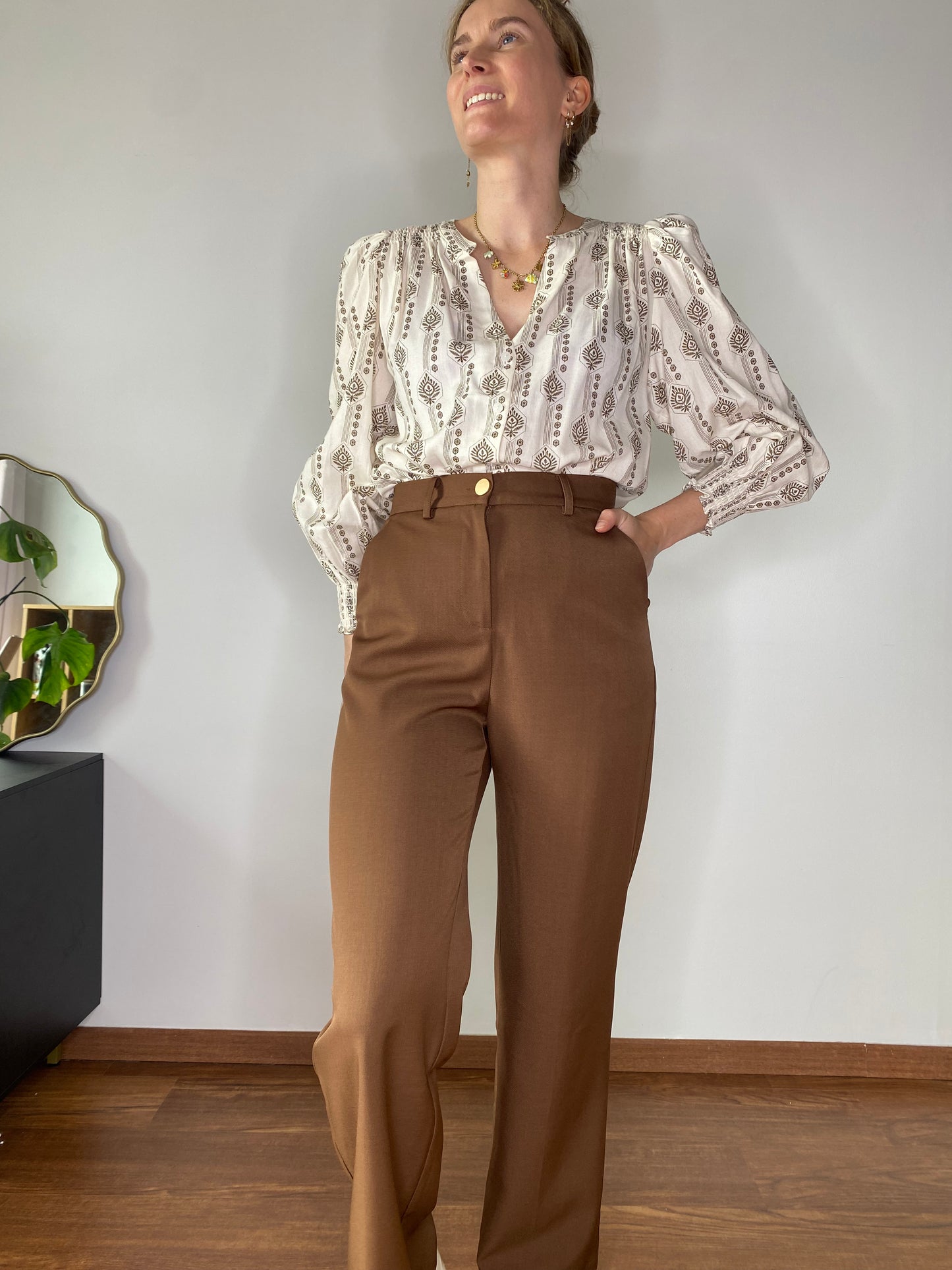 Pantalon chocolat Ivy