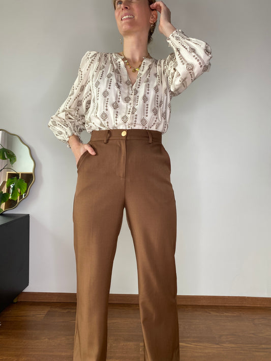 Pantalon chocolat Ivy