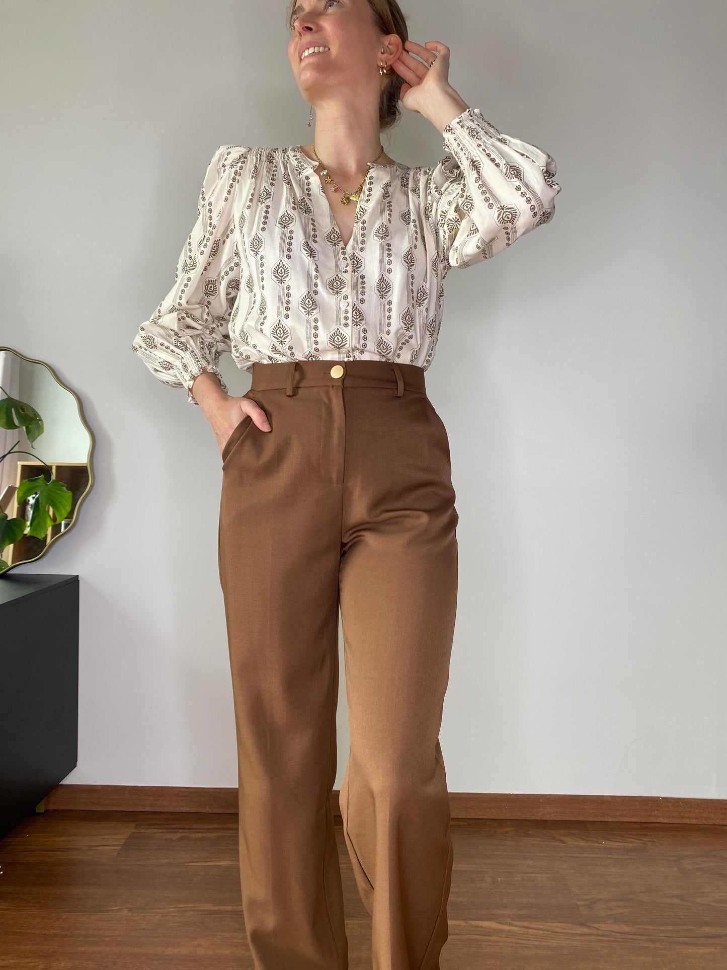 Pantalon chocolat Ivy